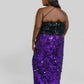 La Fuori - Salena Satin Feather Top - Plus