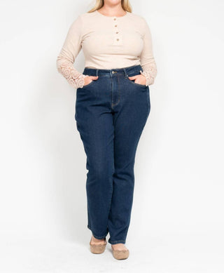 Judy Blue - Calça jeans reta com controle de barriga e cintura alta