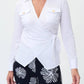 Joseph Ribkoff - Belted V-Neck Blouse
