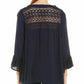 Jennifer & Grace - Boho Blouse Top Lace Front and Back Blouse