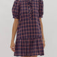 Entro - Plaid To Meet You Dress
