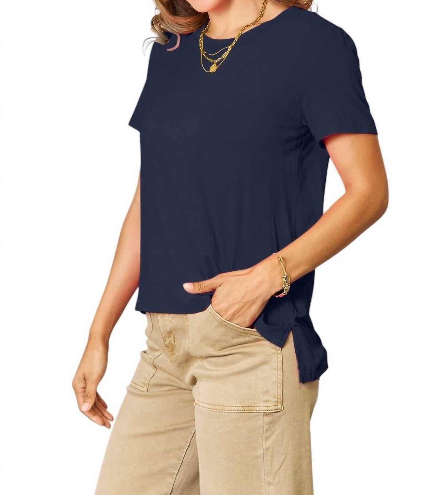 Basic Bae - Full Size Round Neck Short Sleeve T-Shirt