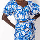 Cleobella - Rayna Floral Print Puff Sleeve Crop Top