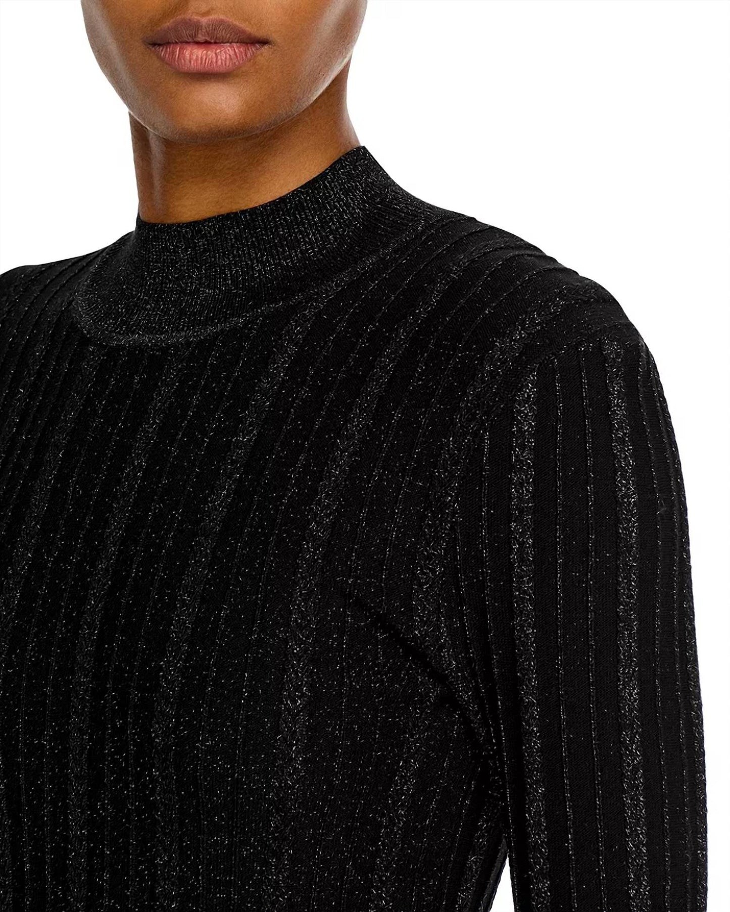 Steve Madden - Pamela Metallic Cable Knit Sweater