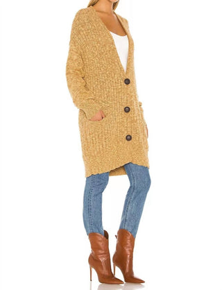 Free People - Sunset Drive Oversized Cardigan Sweater Knit Brindle