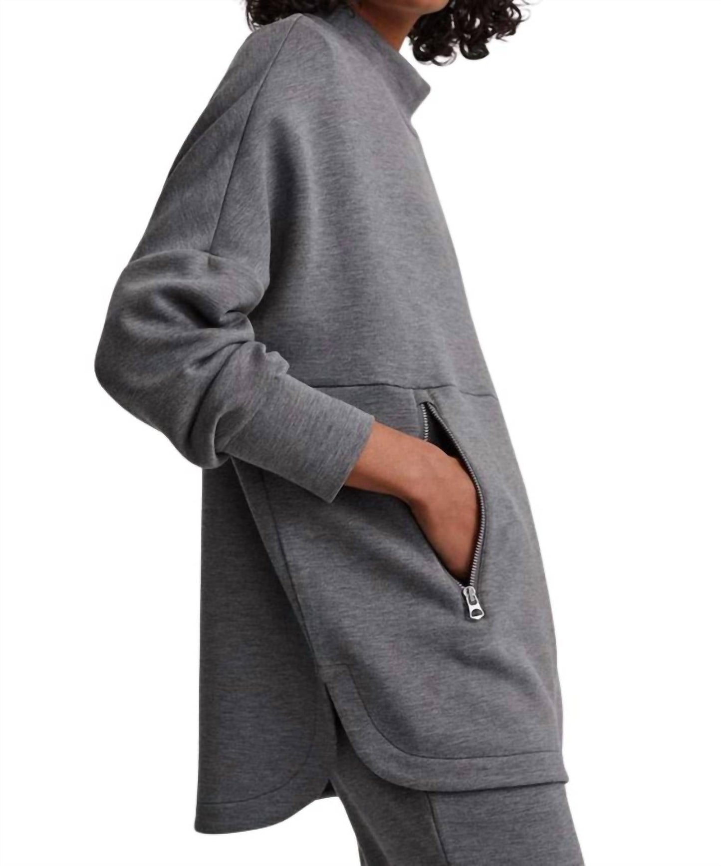 Varley - Longline Mock Neck Sweatshirt