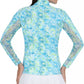 Ibkul - Mock Zip Neck Top - Kathy