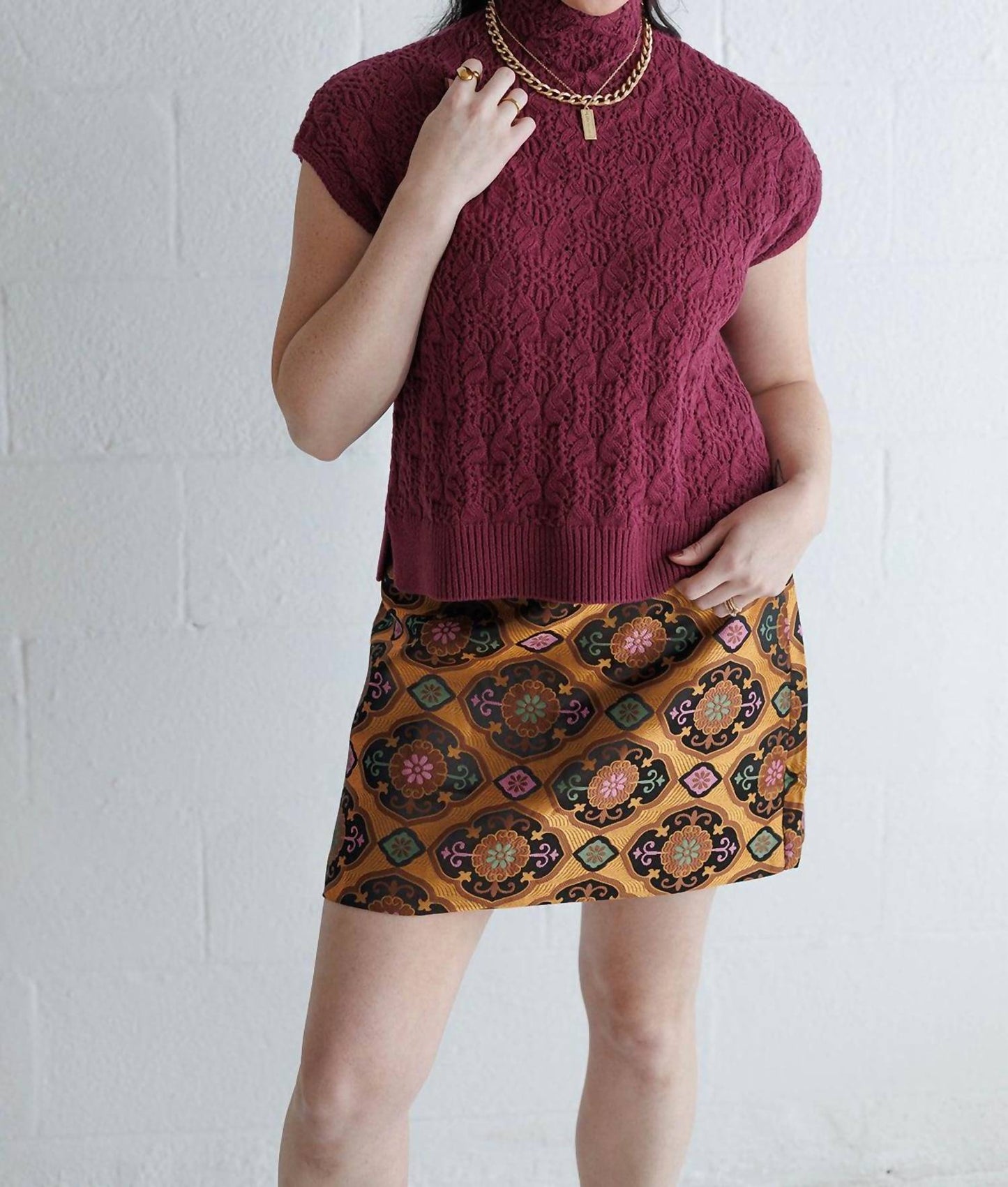 Free People - Vickie Mock Neck Sweater