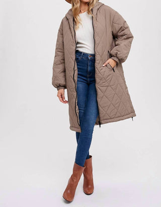 Bluivy - Longline Quilted Puffer Jacket