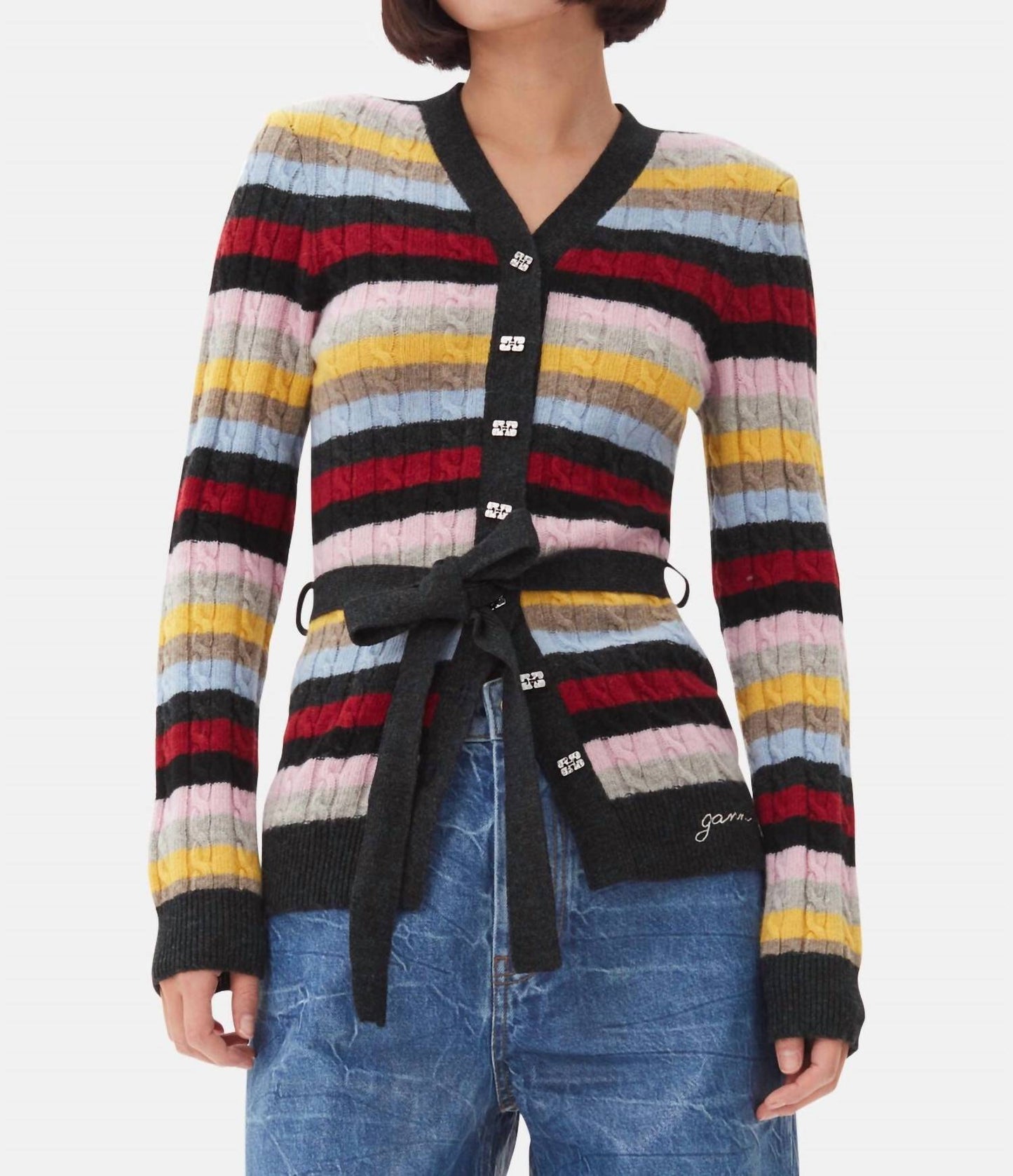 Ganni - Mix Belt Cardigan