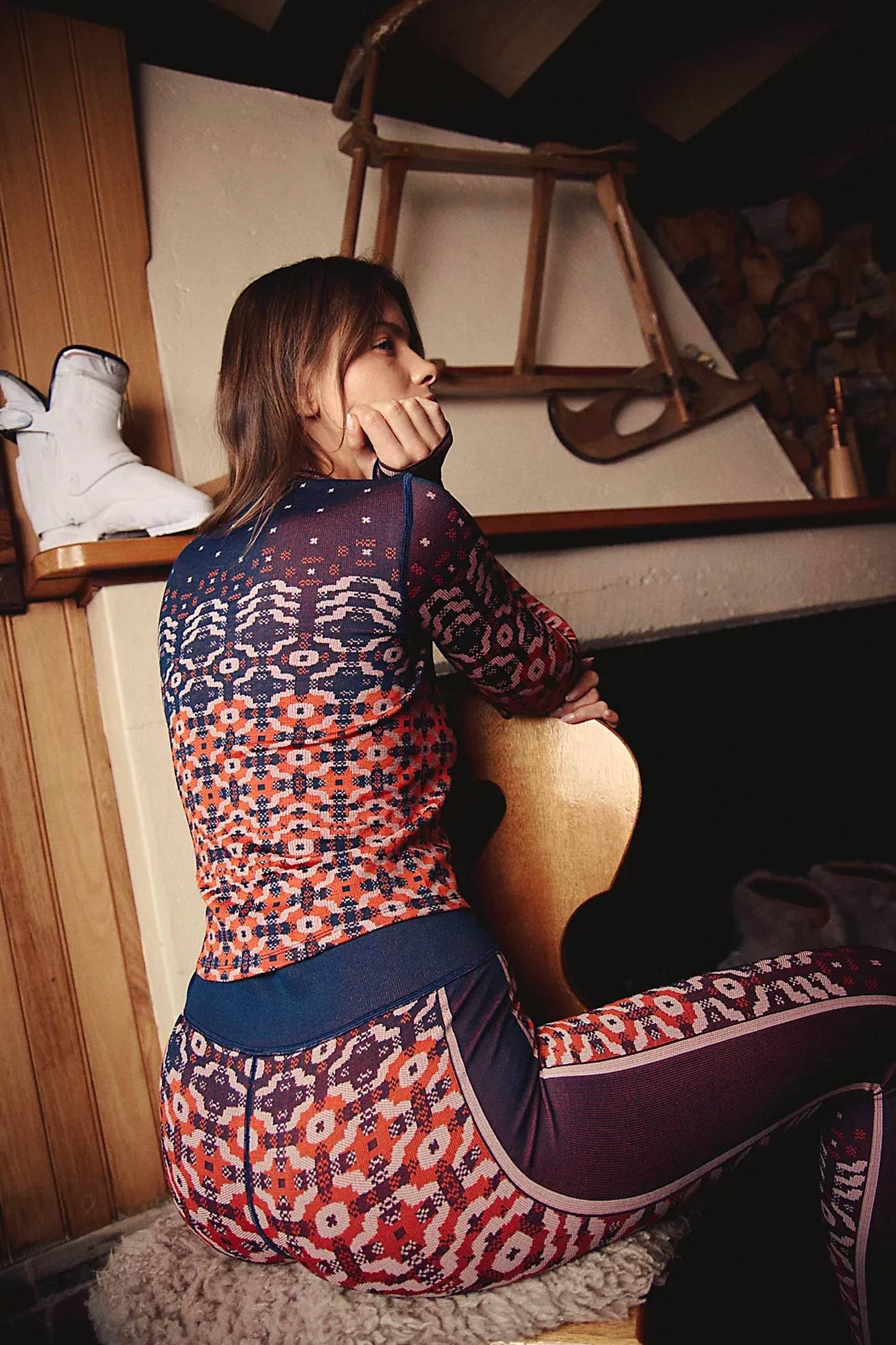 Free People - Myoko Jacquard Base Layer Top