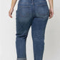 Vervet By Flying Monkey - Curvy Cuffed Boyfriend Jeans