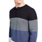 Suéter DKNY Henley Colorblock Masculino Azul Marinho Tamanho P
