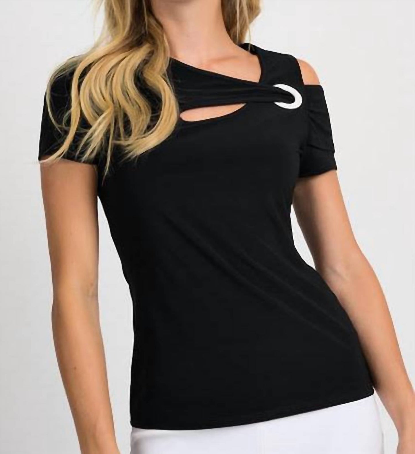 Joseph Ribkoff - KEYHOLE DETAIL TOP
