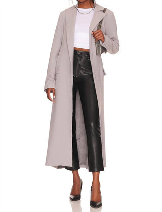 Agolde - Calça Longa Riley em Couro Reciclado