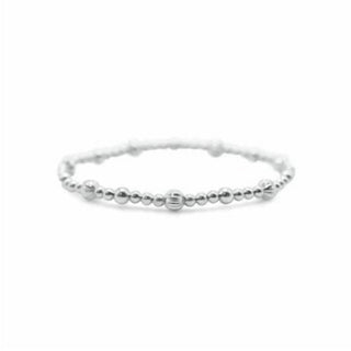 Stia - Pulseiras elásticas 3 em 1 com corte diamante e lisas
