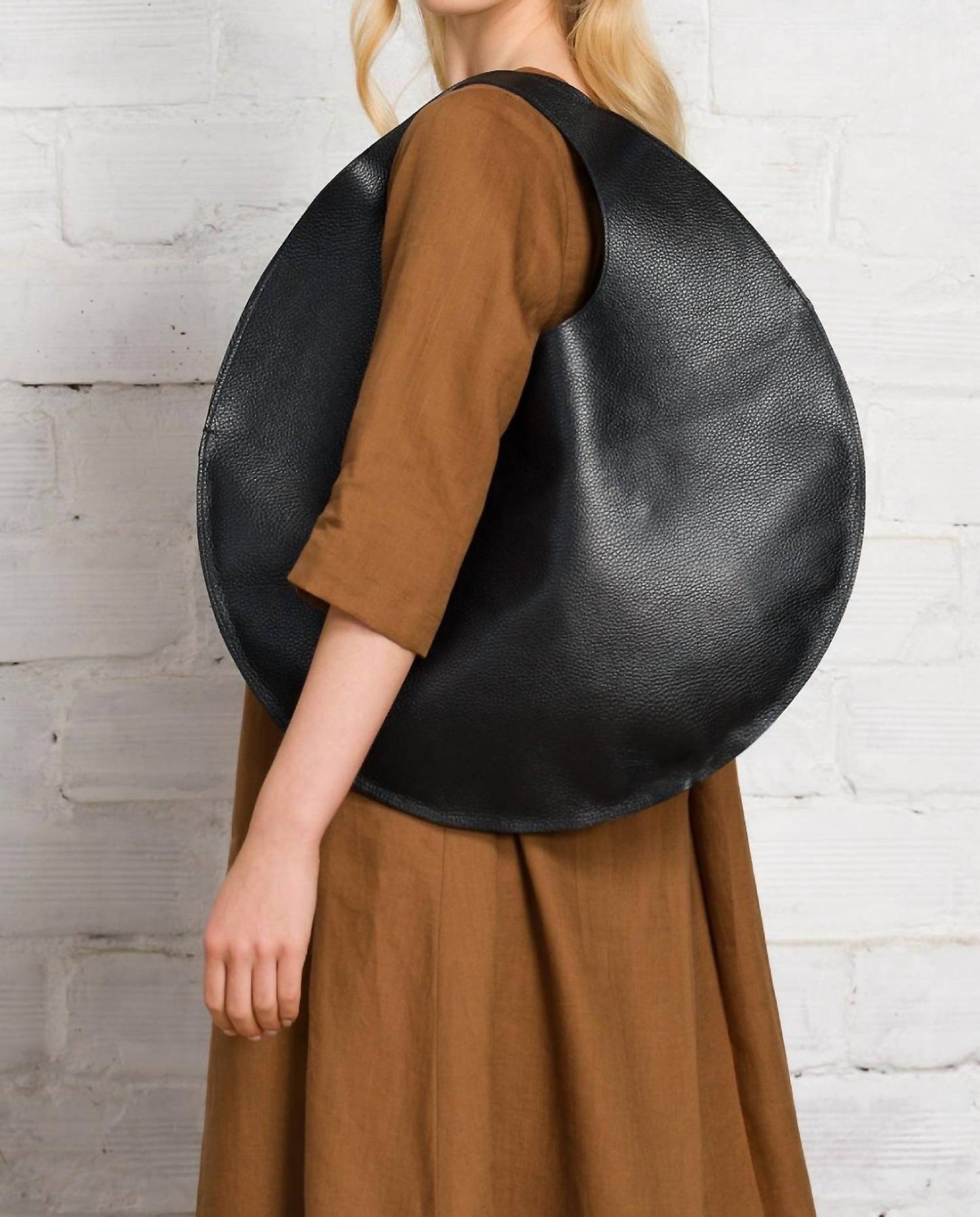 Aakasha - Women's Genuine Leather Round Handbag