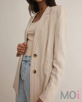 Z Supply - Blazer Livingston Risca de Giz