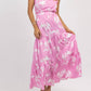 Fashion In The Box - Peony Halter Belted Maxi Dress