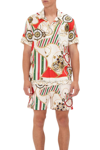 Camilla - CAMISA MASCULINA DE MANGA CURTA COM GOLA CAMP