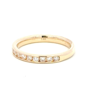 Aamiaa - Diamante natural de 0,52 quilates, anel redondo brilhante, tamanho 6,5