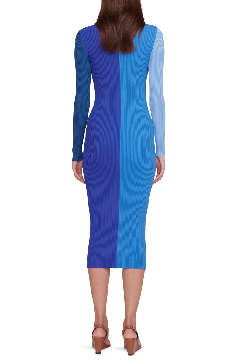 Suéter STAUD Shoko Colorblock Cobalt Multi Tamanho M