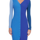 Suéter STAUD Shoko Colorblock Cobalt Multi Tamanho M