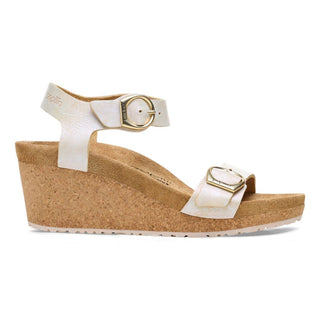 Birkenstock - Sandália feminina Soley em couro nobuck