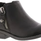 Bota infantil Elma Nina Girl's, preta, tamanho 7 M, EUA, para criança pequena