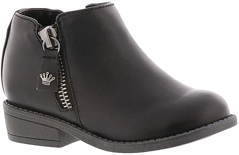 Bota infantil Elma Nina Girl's, preta, tamanho 7 M, EUA, para criança pequena