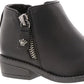 Bota infantil Elma Nina Girl's, preta, tamanho 7 M, EUA, para criança pequena