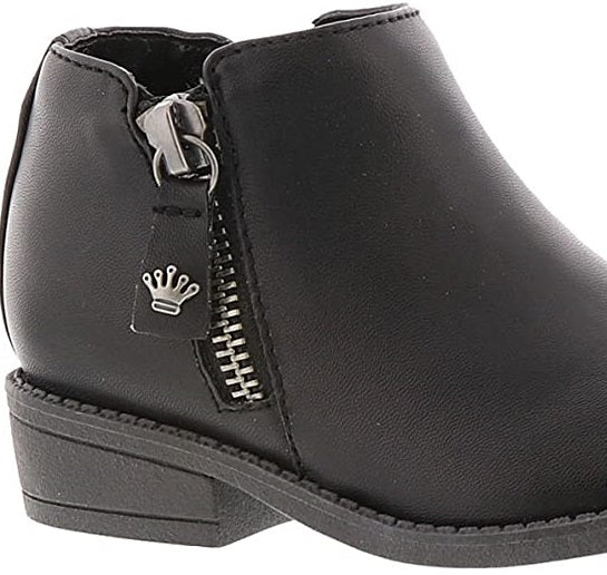 Bota infantil Elma Nina Girl's, preta, tamanho 7 M, EUA, para criança pequena