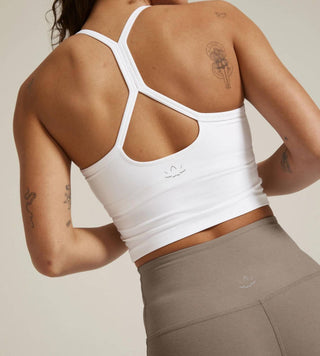 Além do Yoga - Regata curta Spacedye Slim Racerback