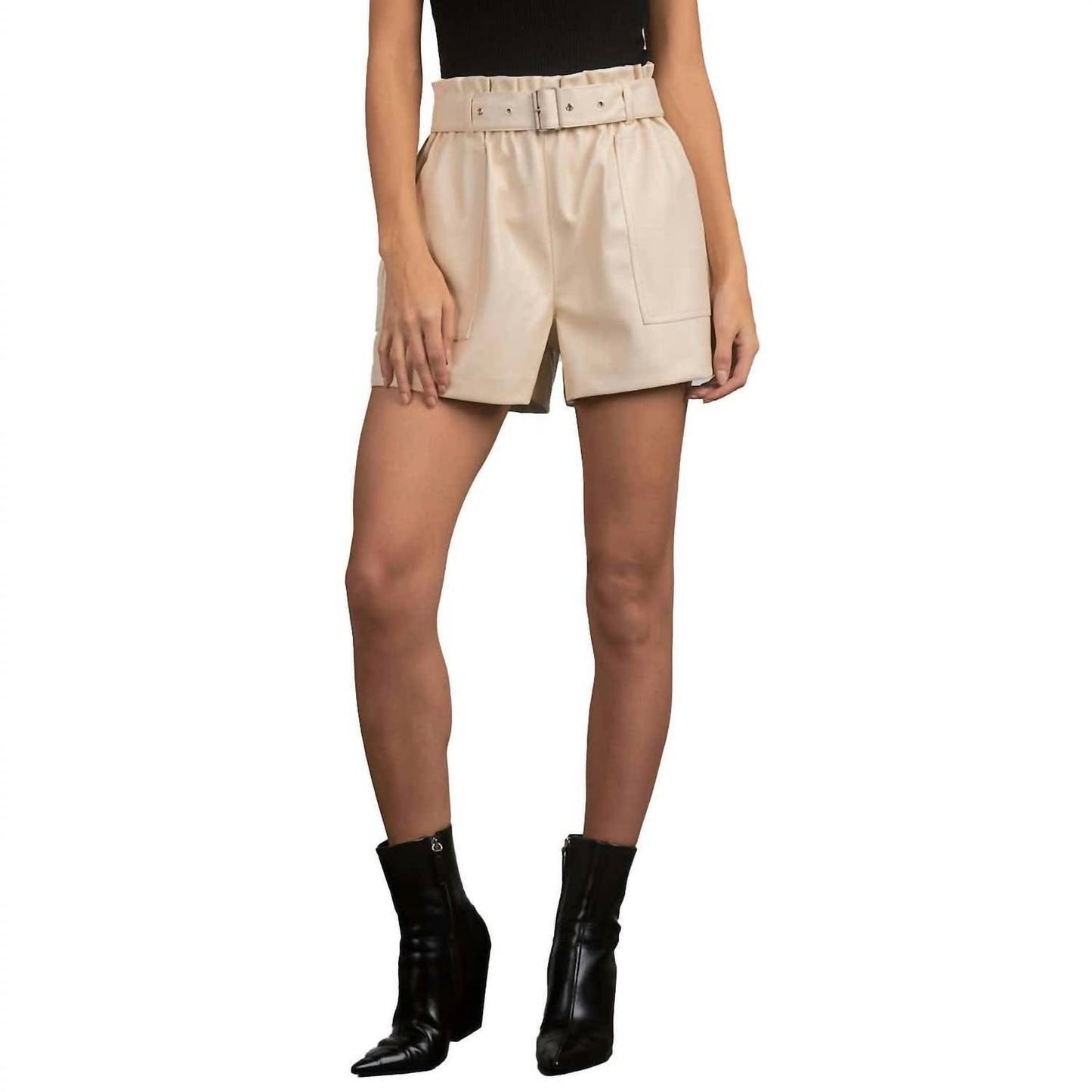 Elan - LEATHER SHORTS
