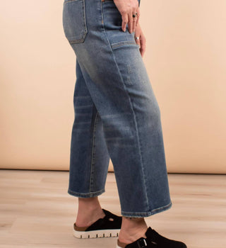 Judy Blue - Calça Jeans Crop Larga Feminina
