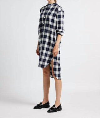 Polo Ralph Lauren - Vestido-camisa midi xadrez de algodão e sarja