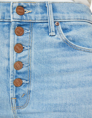 Mãe - Jeans Pixie Dazzler com desfiado no tornozelo