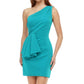 Ashleylauren - One Shoulder Ruched Cocktail Dress