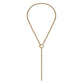 Eklexic - Colar feminino Micro Royal Rolo Toggle Lariat