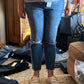 Judy Blue - High Waisted Distressed Jeans