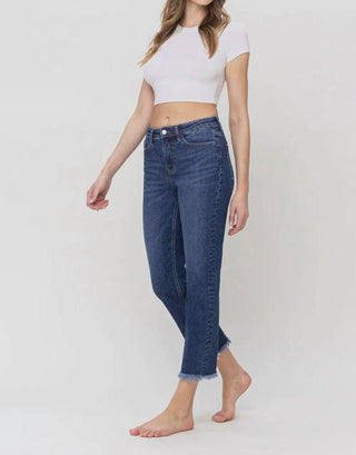 Lovervet - High Rise Crop Regular Straight Jeans