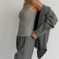 Donni. - Pointelle Square Neck Tank Top