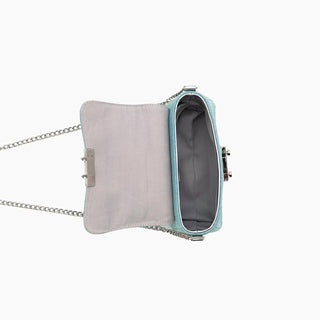 Like Dreams - Bolsa transversal feminina jeans com tachas Beagle