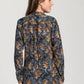 Apny - Leaf Half Button-up Pullover Tunic