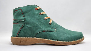 Kcr Group - Botas femininas de couro com zíper estilo antigo