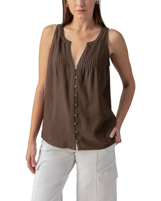 Santuário - Blusa com botões e detalhes frontais