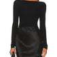 Enza Costa - Silk Knit Boat Neck Top
