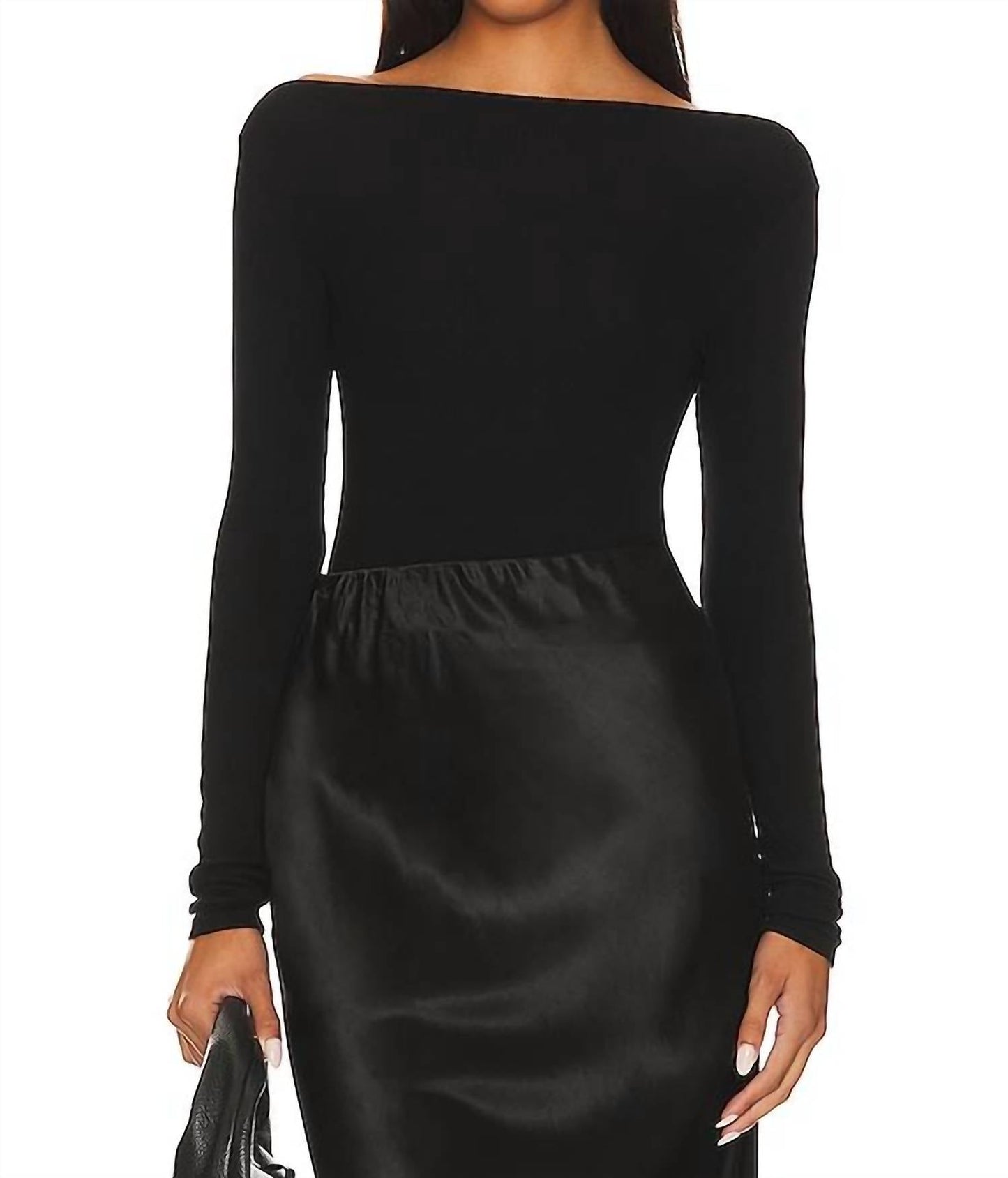 Enza Costa - Silk Knit Boat Neck Top