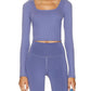Alo Yoga - Alosoft Ribbed Show Stopper Cropped Shirt