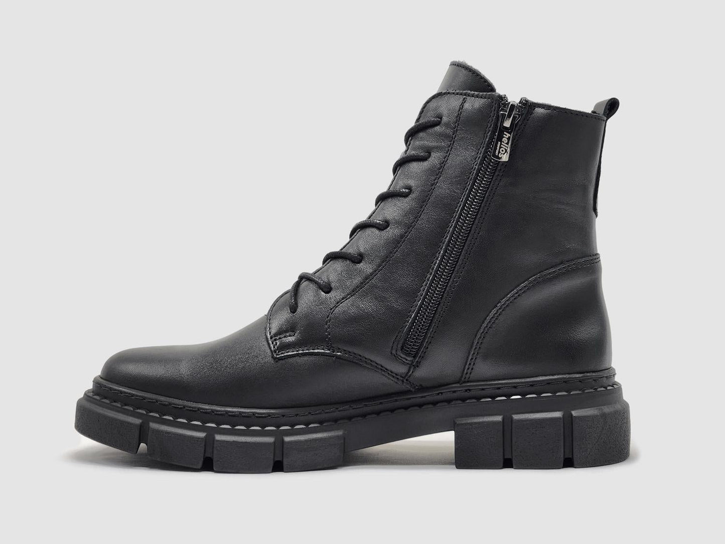 Helios - Women's Hebe Fur-lined Zip-up Leather Boots